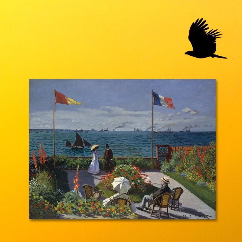 Πίνακας σε καμβά Claude Monet - Jardin à Sainte-Adresse