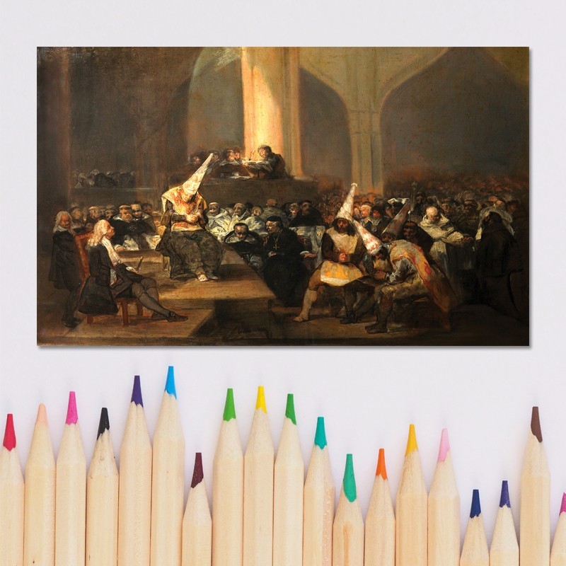 Πίνακας σε καμβά Goya - The Inquisition Tribunal