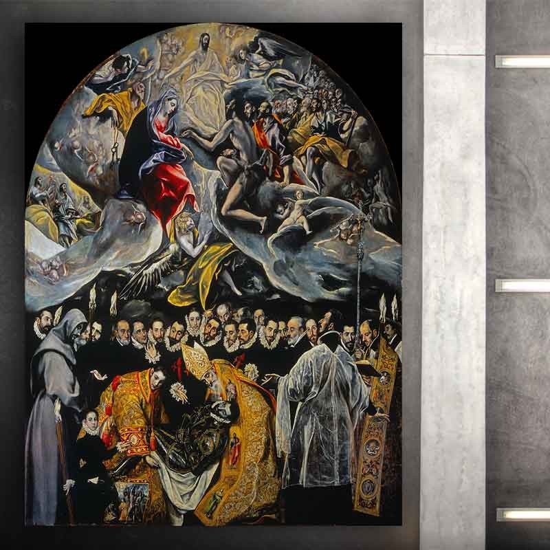 Πίνακας σε καμβά The burial of the count of Orgaz-El Greco